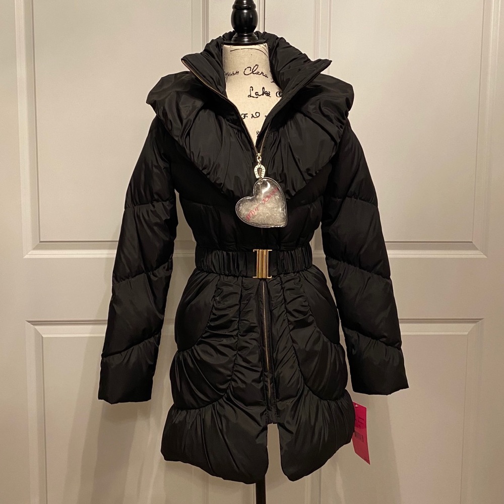 ✨FLASH SALE!!!✨❤️BETSEY JOHNSON✨NWT✨CHIC BUBBLE BELTED COAT - Picture 10 of 10